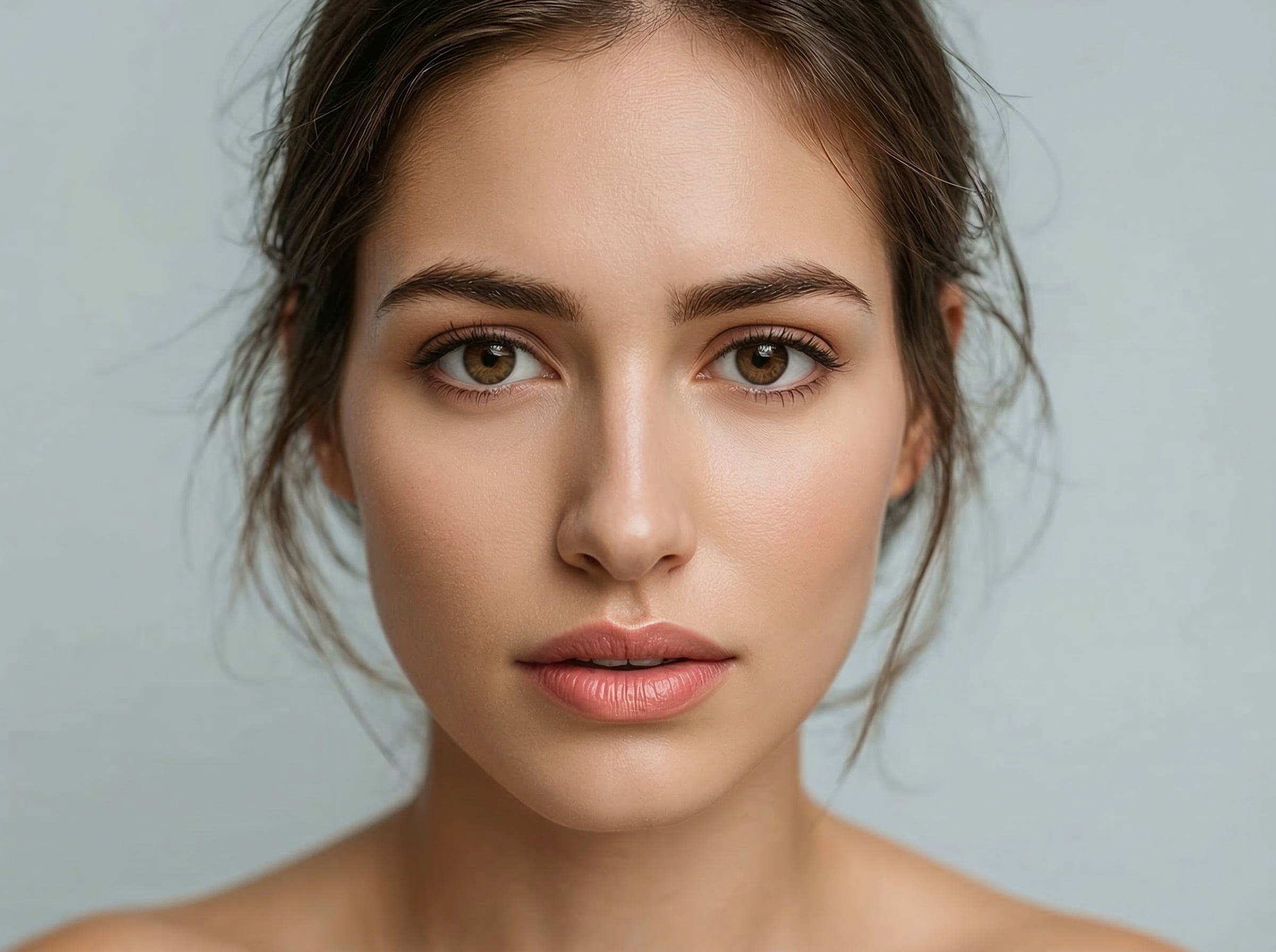 Rostro después de botox y rejuvenecimiento facial, con piel más lisa y fresca